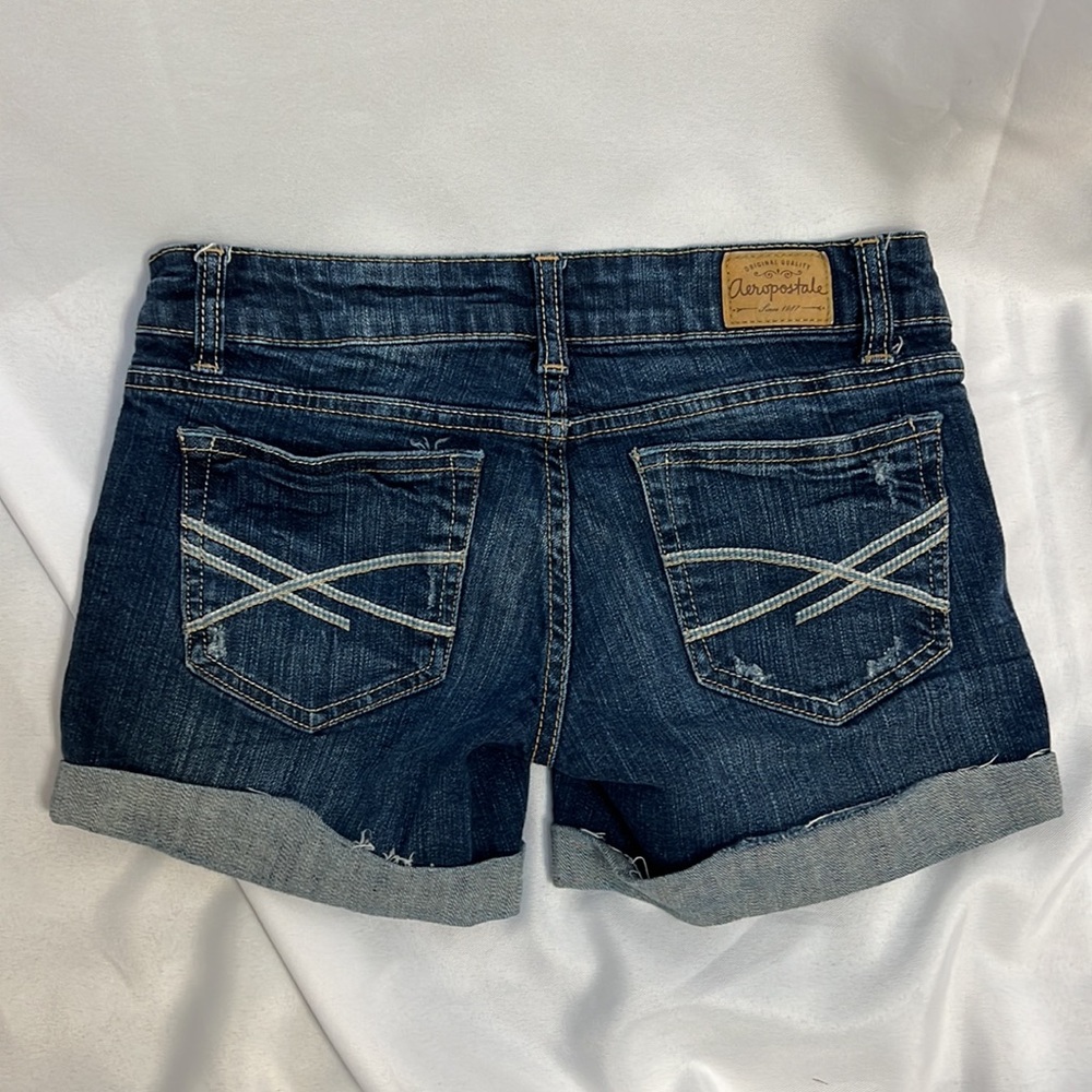 Aeropostale Denim Short Shorts - size 00 - Picture 8 of 8